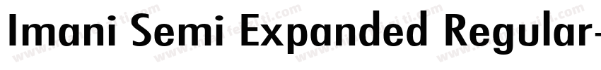 Imani Semi Expanded Regular字体转换